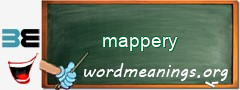 WordMeaning blackboard for mappery